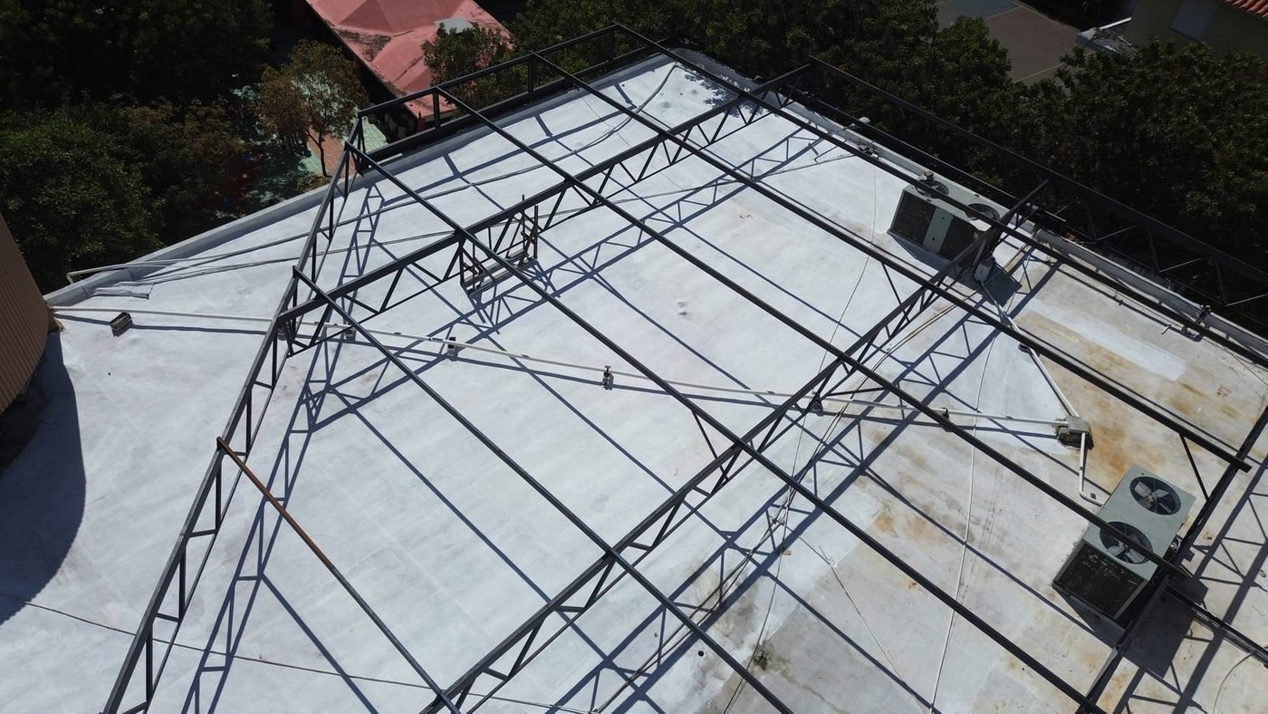 Estructura sobre la cubierta
