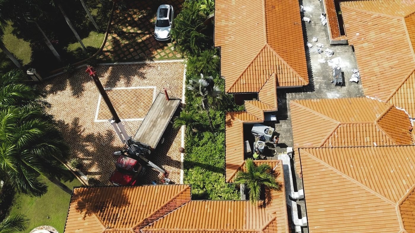 La maniobra, desde el aire