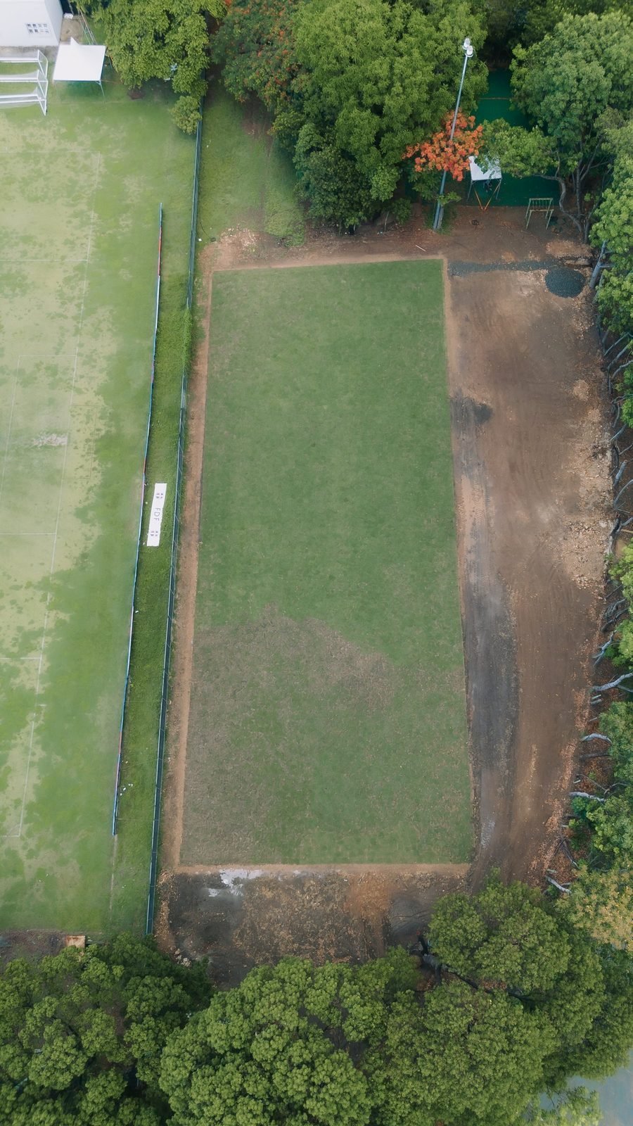 La cancha desde el aire