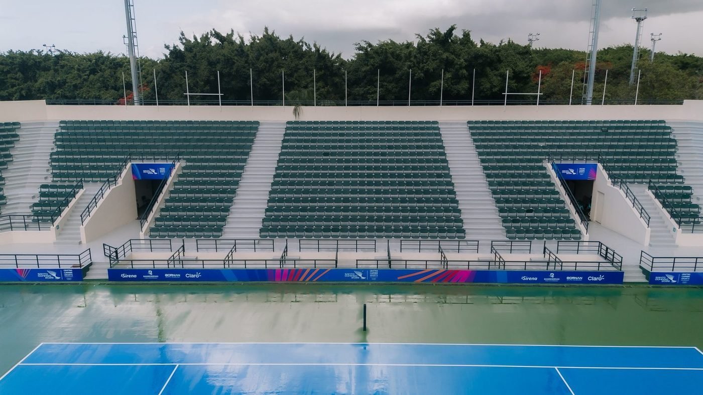 La cancha desde el aire