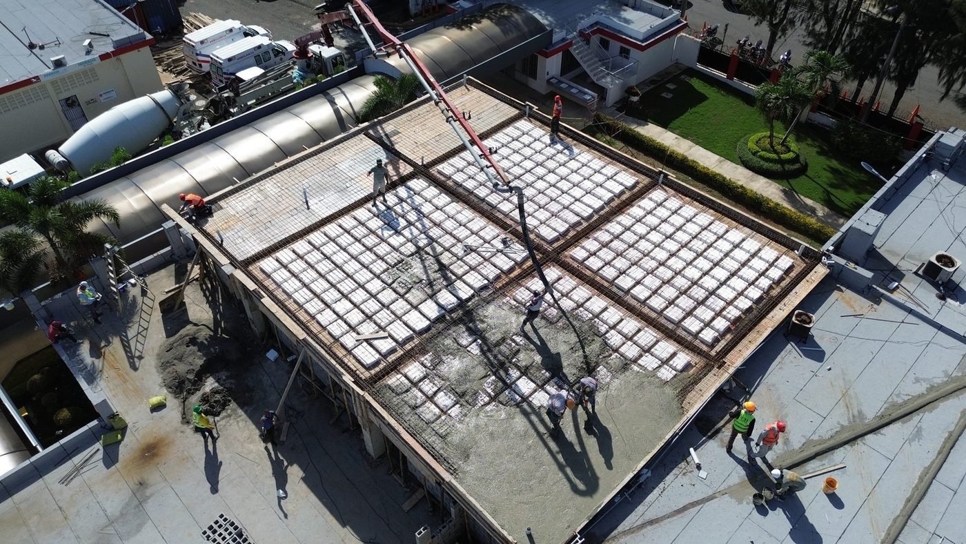 La estructura desde el aire