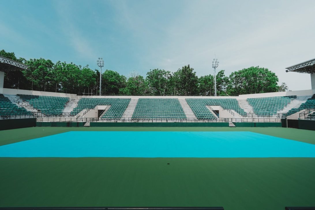 El estadio · antes